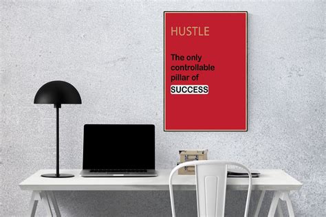 Hustle Digital Print Wall Art Print Wall Decor Motivation Etsy