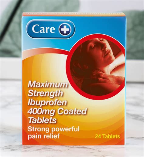 Care Maximum Strength Ibuprofen 400mg Coated Tablets