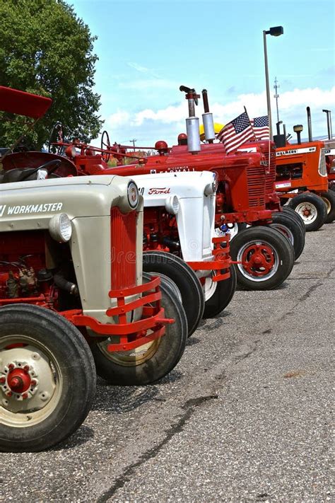 Row Of Ford N Series And Farmall Tractors Editorial Stock Photo Image