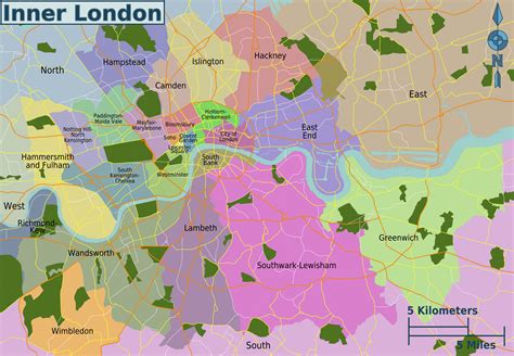Mapa Y Plano De 32 Distritos Boroughs Y Barrios De Londres