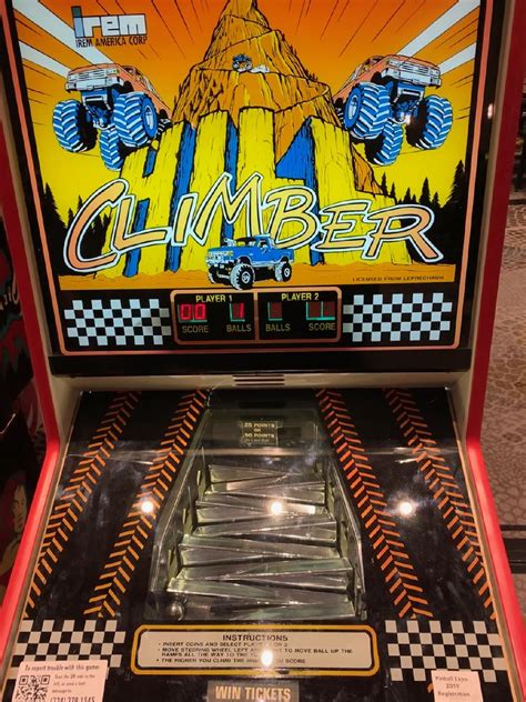 Open to the public, our 12000 square foot also see our youtube page for demos of some popular games. Irem Hill Climber coin operated arcade game 1993