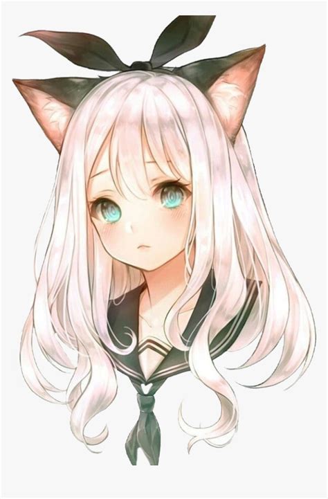 Anime Girl Cat Animecat Girlcute Animegirl Animecat Kawaii