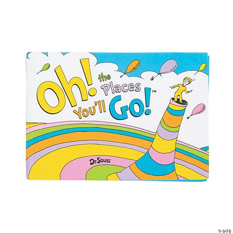 dr seuss™ oh the places you ll go autograph books 12 pc oriental trading