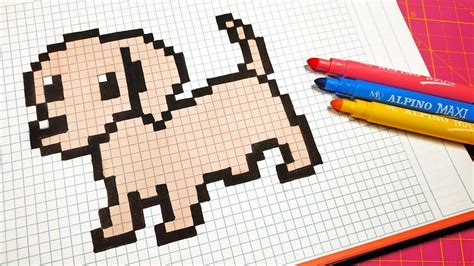 Pixel Art Tutorial Easy Cute Dog Pixel Art Step By Step For Beginners