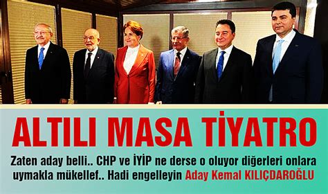 Altılı Masada Kılıçdaroğluna Beklenmedik Tepki 5 Lider Rahatsız Oldu Siyaset Demokrat Tv