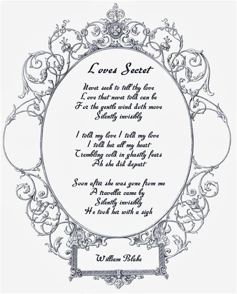 Loves Secret And A Red Red Rose Two Free Vintage Printable Poems