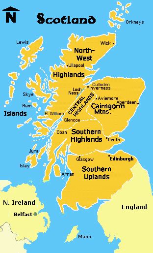 In roman times, scotland was inhabited by tribes that the romans called picti (painted people), hence picts. Scotland Maps
