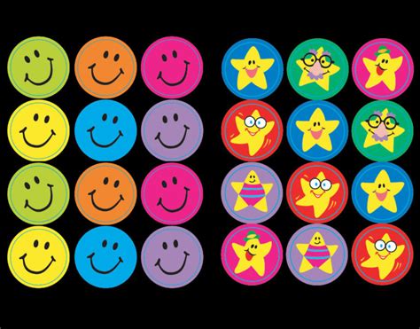Smiley Or Stars Reward Stickers