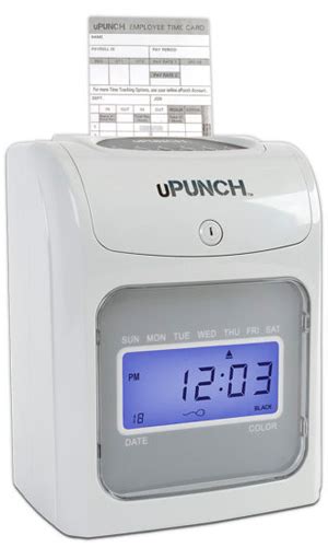 Upunch Hn4000 Electronic Calculating Punch Card Time Clock