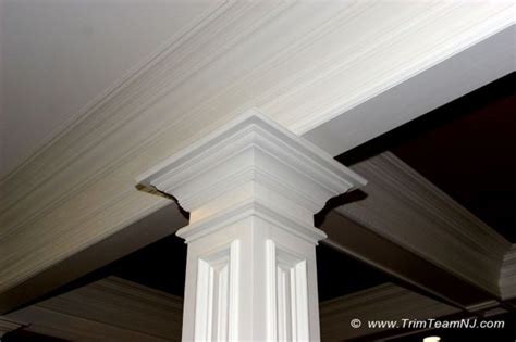 054 Coffered Ceiling Molding Details Rumson Nj 07760 Interior