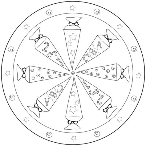 ABC-Mandala für Kindergarten, KiTa und Schule