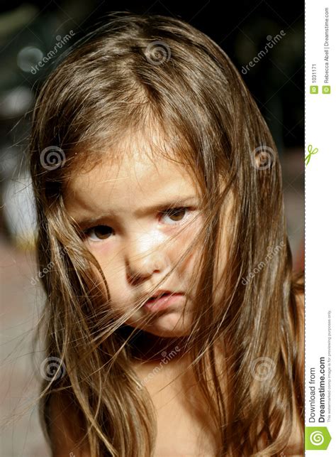 Sad Little Girl Stock Image Image 1031171