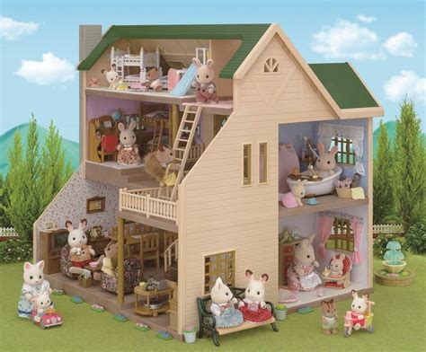 Epoch Sylvanian Families House Nice House In The Green Hills C 35