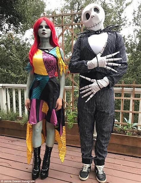 Channing Tatum And Jenna Dewan Dress Up As Jack And Sally Daily Mail