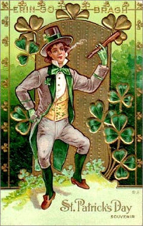 Vintage Bonne Fête Saint Patrick San Patrick Day Fete Saint Patrick Images Vintage Clip Art