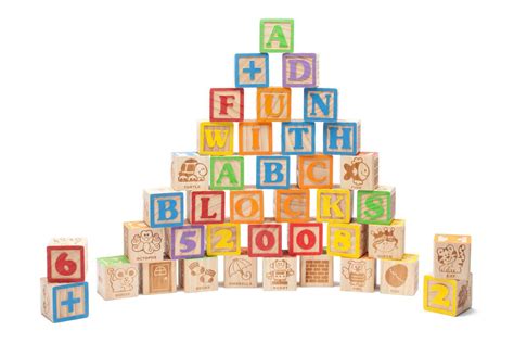 Best Choice Products 40 Piece Kids Wooden Abc Block Set Building