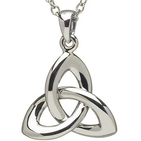 Trinity Knot Pendant Sterling Silver Celtic Trinity Knot Pendant With