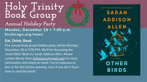 Holy Trinity Book Group Annual Holiday Party — Holy Trinity Lutheran Church