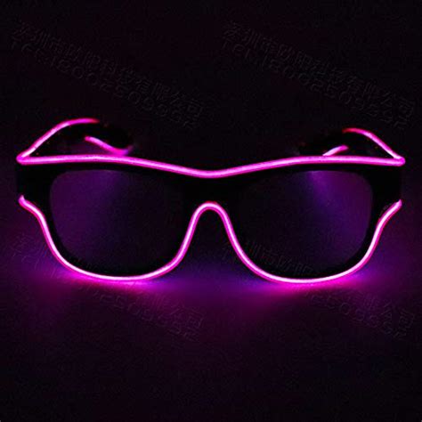 wireless led luminous glasses usb rechargeable led light up eyeglasses rave party glowing