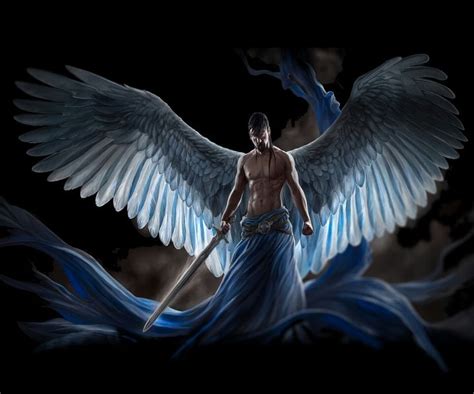 Fallen Angel Warrior Male Angels Angel Artwork