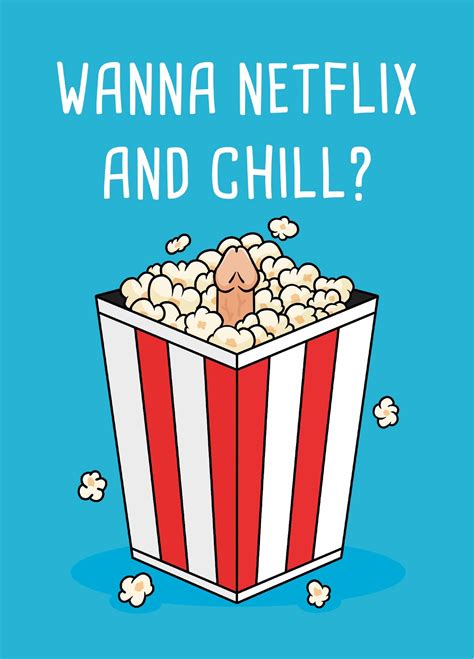 Naughty Netflix And Chill Valentines Card Scribbler