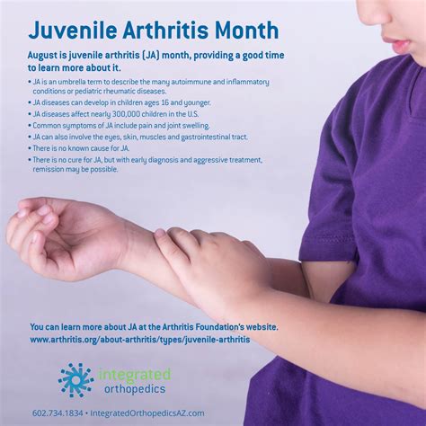 August Is Juvenile Arthritis Month Integrated Orthopedics