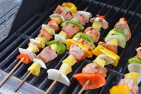 The name kabob comes from the turkish word sis kebap meaning served on the skewer. Teriyaki Pork Kabobs | Teriyaki Kabobs on the Grill