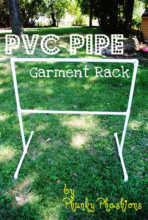 Clothes rack out of pvc pipe. Phunky Phashions: PVC Pipe Garment Rack