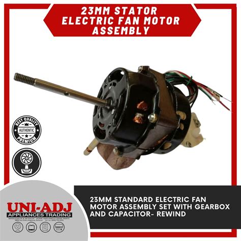 23mm Standard Electric Fan Motor Assembly Set With Gearbox And