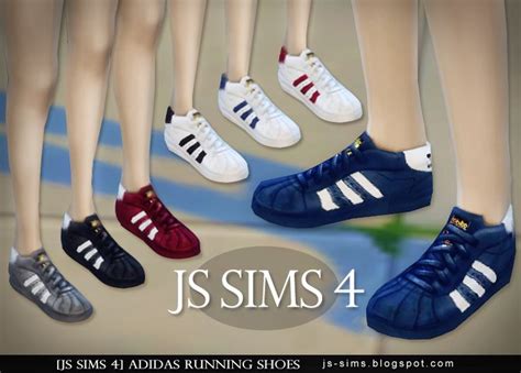 Adidas Running Shoes By Js Sims 4 Sims 4 Chaussures Scarpe Adidas