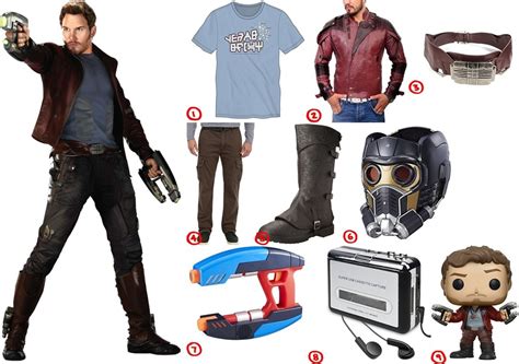 Dress Like Peter Quill Aka Star Lord Costume For Cosplay And Halloween