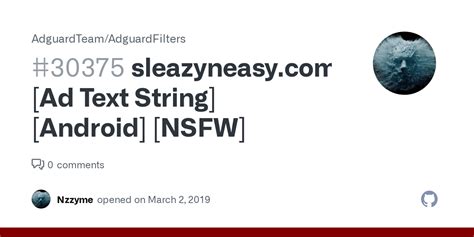 Sleazyneasy Ad Text String Android NSFW Issue 30375