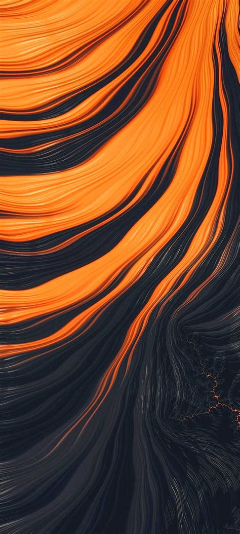 Best Alternative For Realme 7 5g 05 Black Orange Abstract 3d Waves