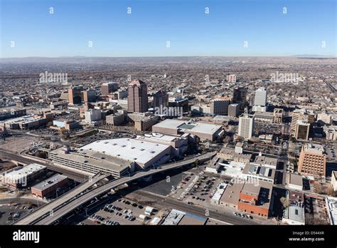 Albuquerque New Mexico Downtown Aerial View Stock Photo Alamy