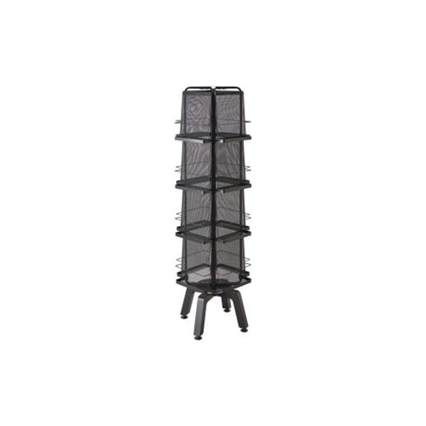 safco onyx mesh rotating magazine stand saf5580bl