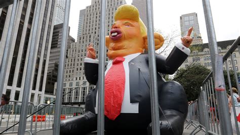Trump Rat Giant Inflatable Balloon Visits Washington Dc