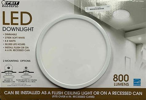 Feit Electric Led Downlight Dimmable 75 2700k Soft White Costco