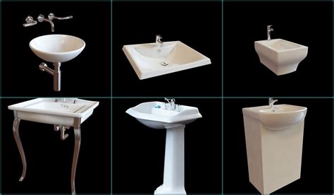 11256 A Collection Of Wash Basin 3dsmax Models Free Download