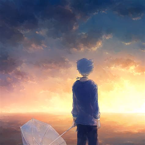 Download Sunset Anime Boy Anime Boy Pfp