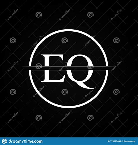 Initial Eq Letter Linked Logo Business Vector Template Creative Letter