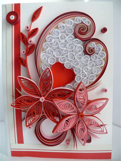 Valentines Day Card Quilling Designs Paper Quilling Love Cards Craft