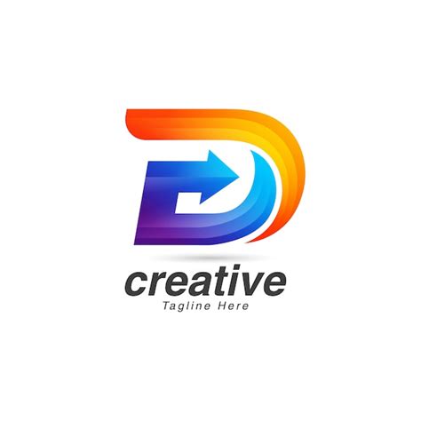 Premium Vector Vibrant Creative Letter D Logo Design Template