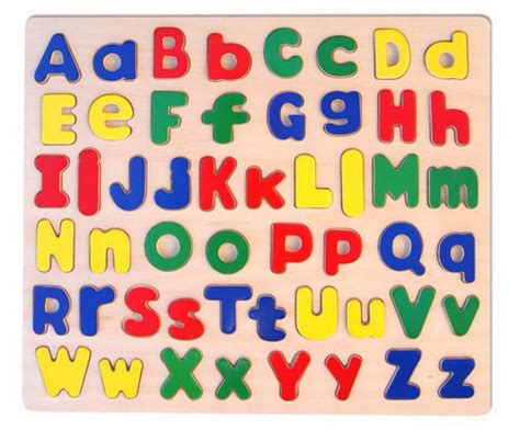 Raised Alphabet Puzzle Upper And Lower Case A2z Montessori Australia