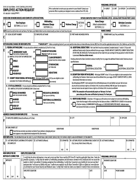 New Employee Form California 2023 Printable Forms Free Online