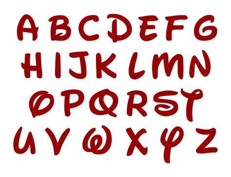 Disney Font Alphabet L