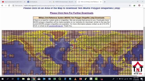 Downloading Grid Reference System Mgrs 1km Polygon Shapefile Youtube