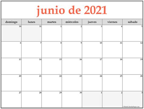 Junio De 2021 Calendario Gratis Calendario Junio