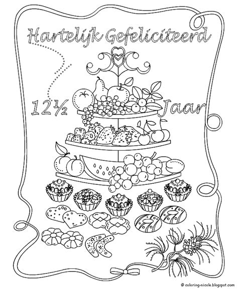 Mewarna09 Kleurplaten 12 Jaar Getrouwd