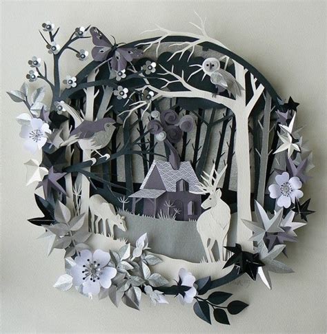 Paper Cut Out Art Using Paper To Create Sculpture Like Effect Bored Art