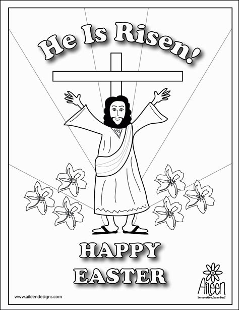 Coloring Page Jesus Is Risen He Is Risen Coloring Pages Coloring